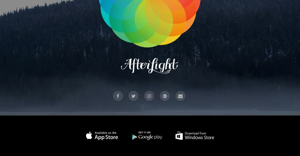 Afterlight post launch website