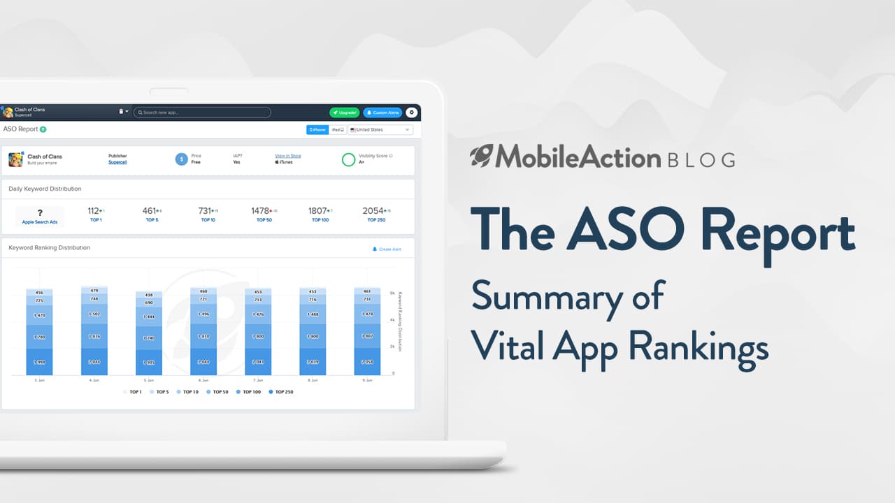 The ASO Report: Summary of Vital App Rankings