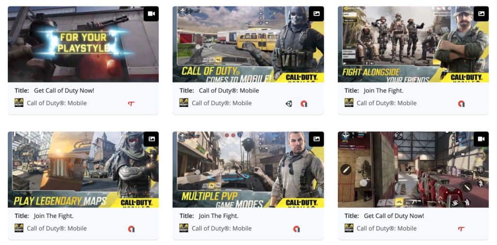 top creatives call of duty mobile