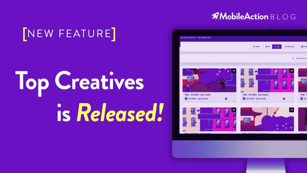 image featuring Top Creatives feature of MobileAction