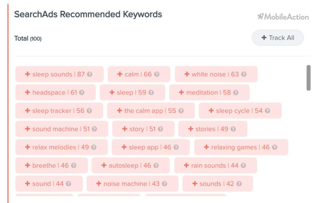 search ads recommendations sleep