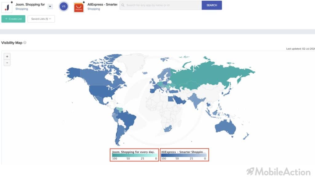 visibility map joom aliexpress