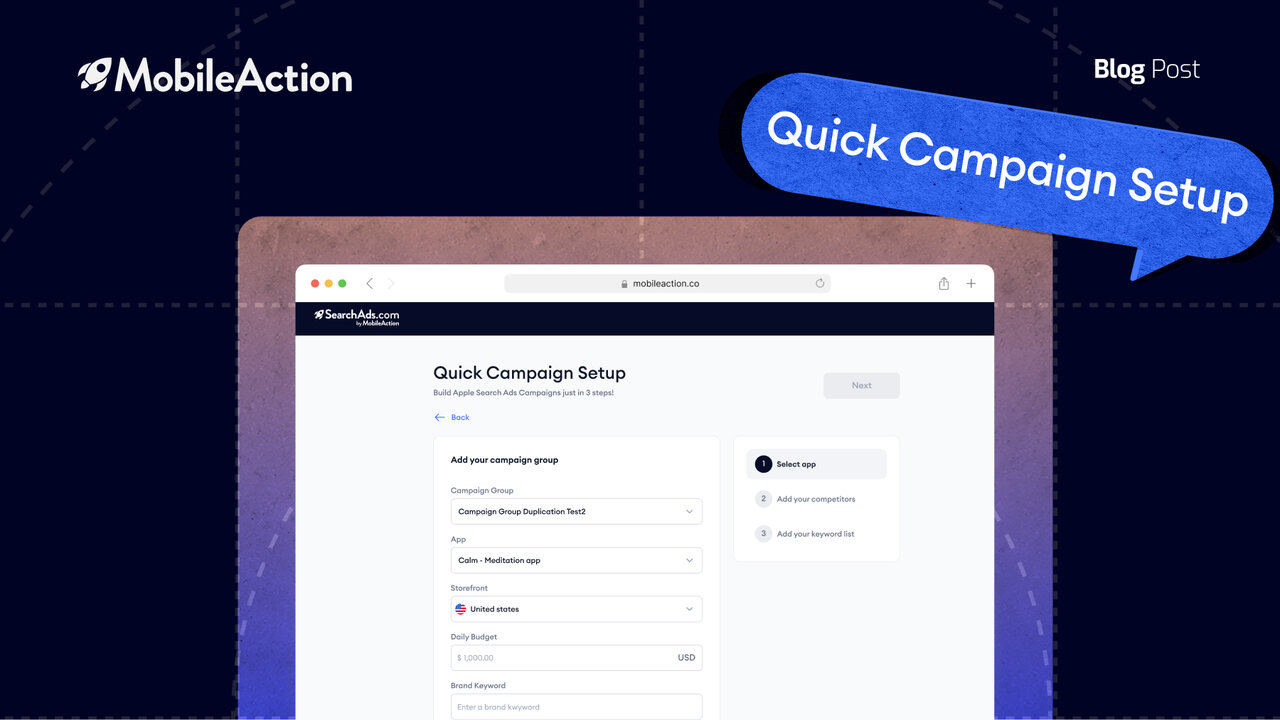 Campaign Wizard: Build Apple Search Ads campaigns in 3 clicks!