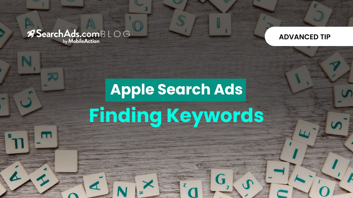 apple saerch ads finding keywords blog cover