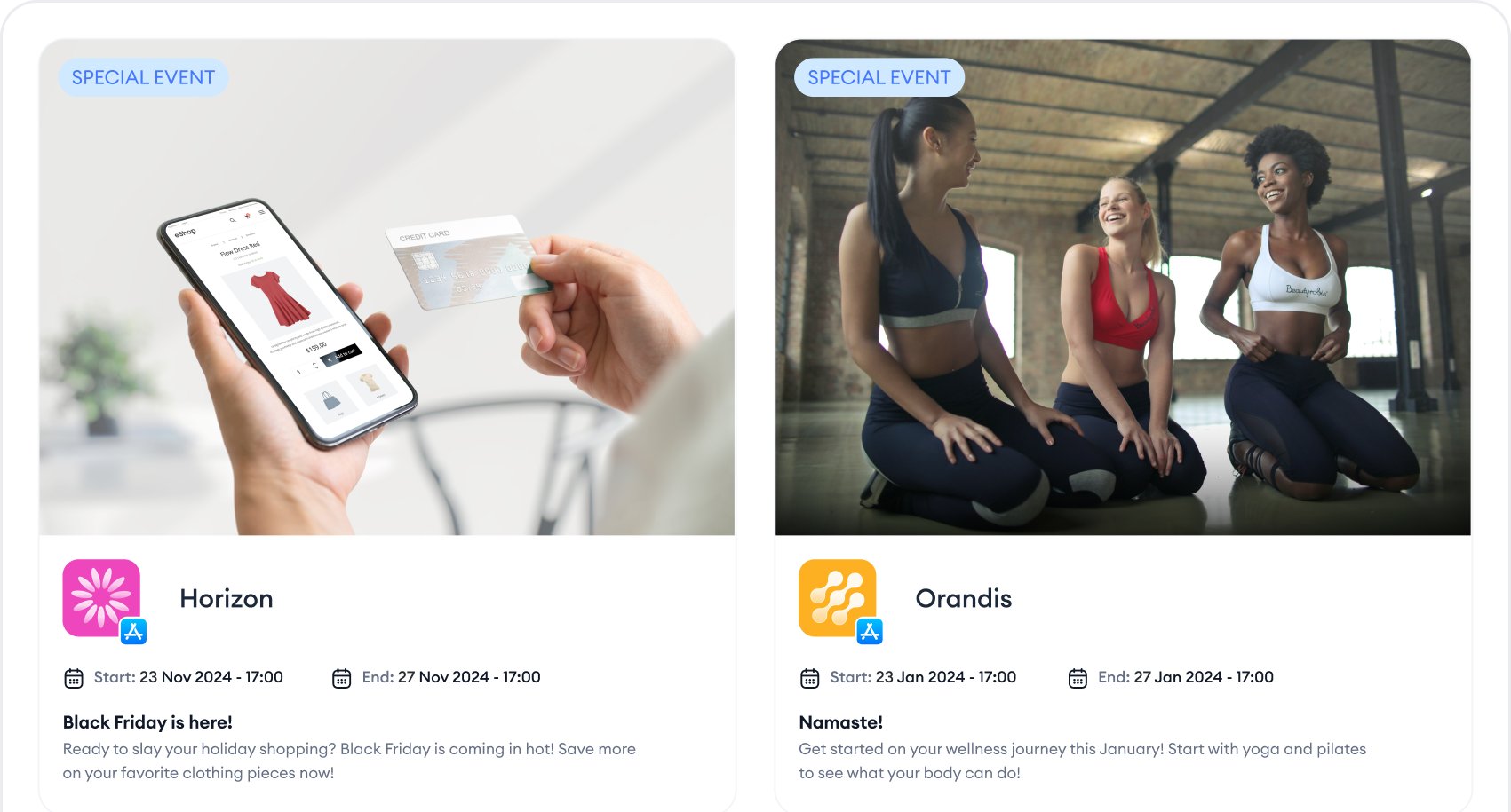 Navigate in-app events trends on app stores