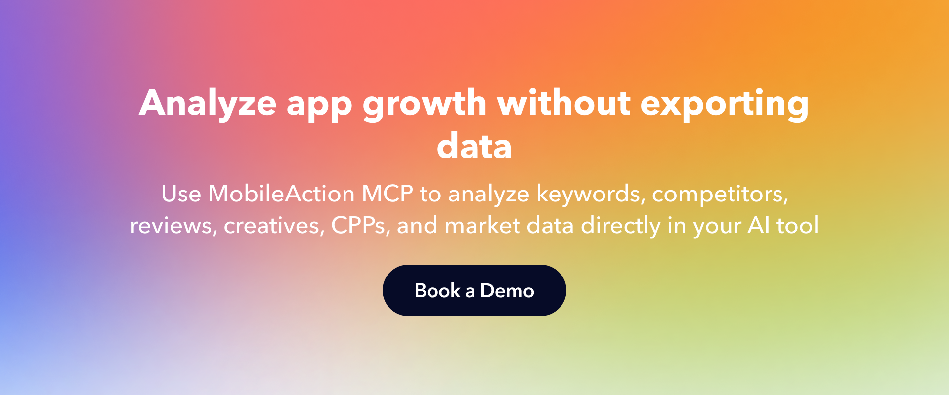 MobileAction MCP book a demo