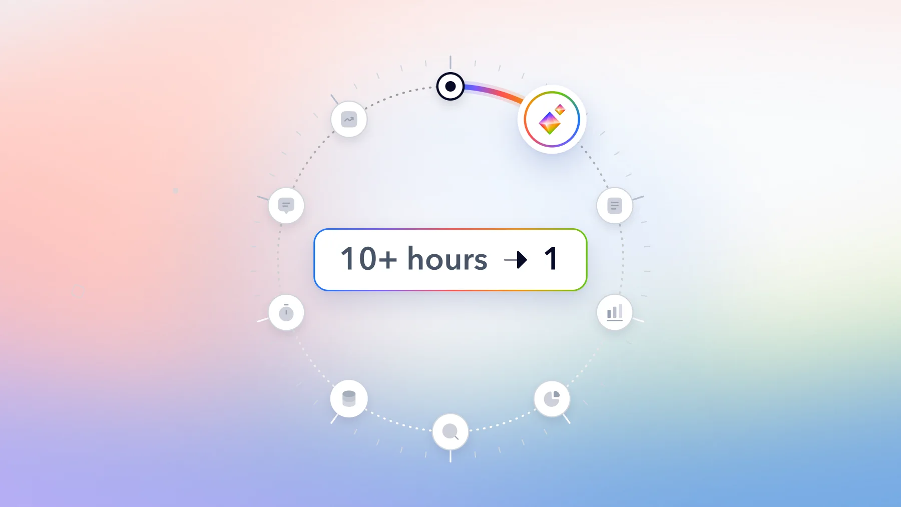 MobileAction AI Assistant cover showing 10+ hours of Apple Ads analysis reduced to 1