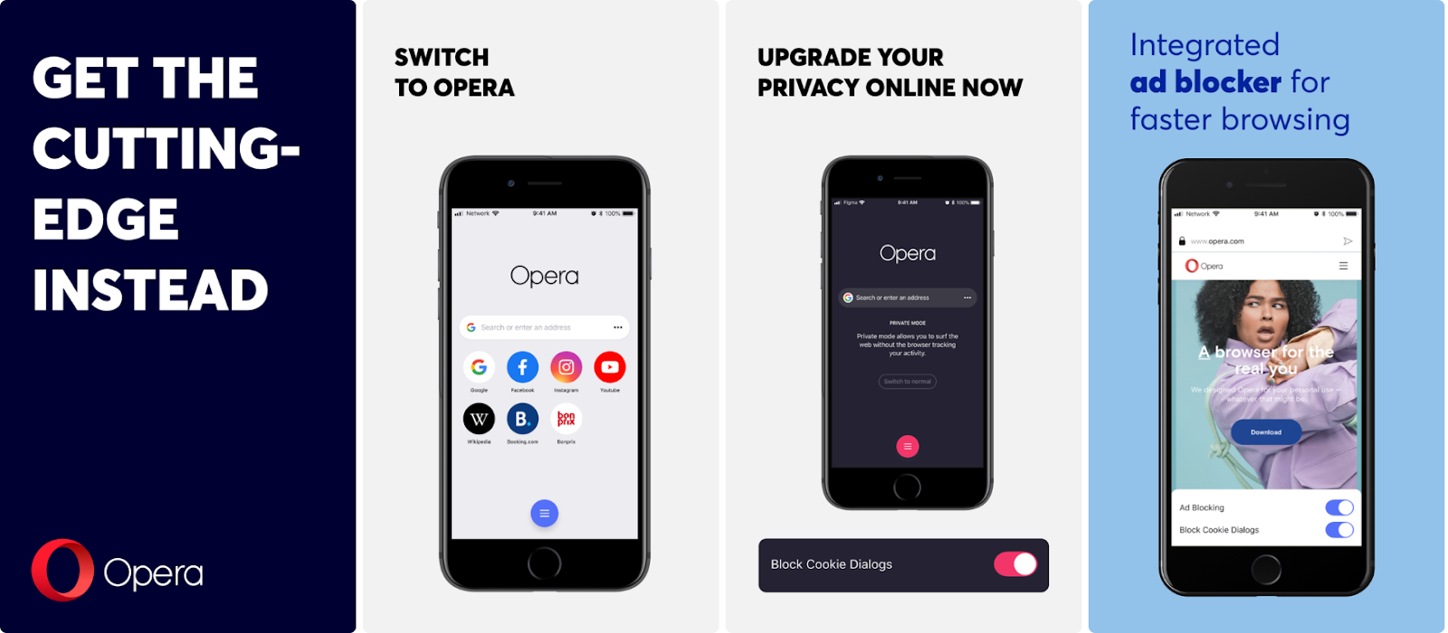 opera custom product pages