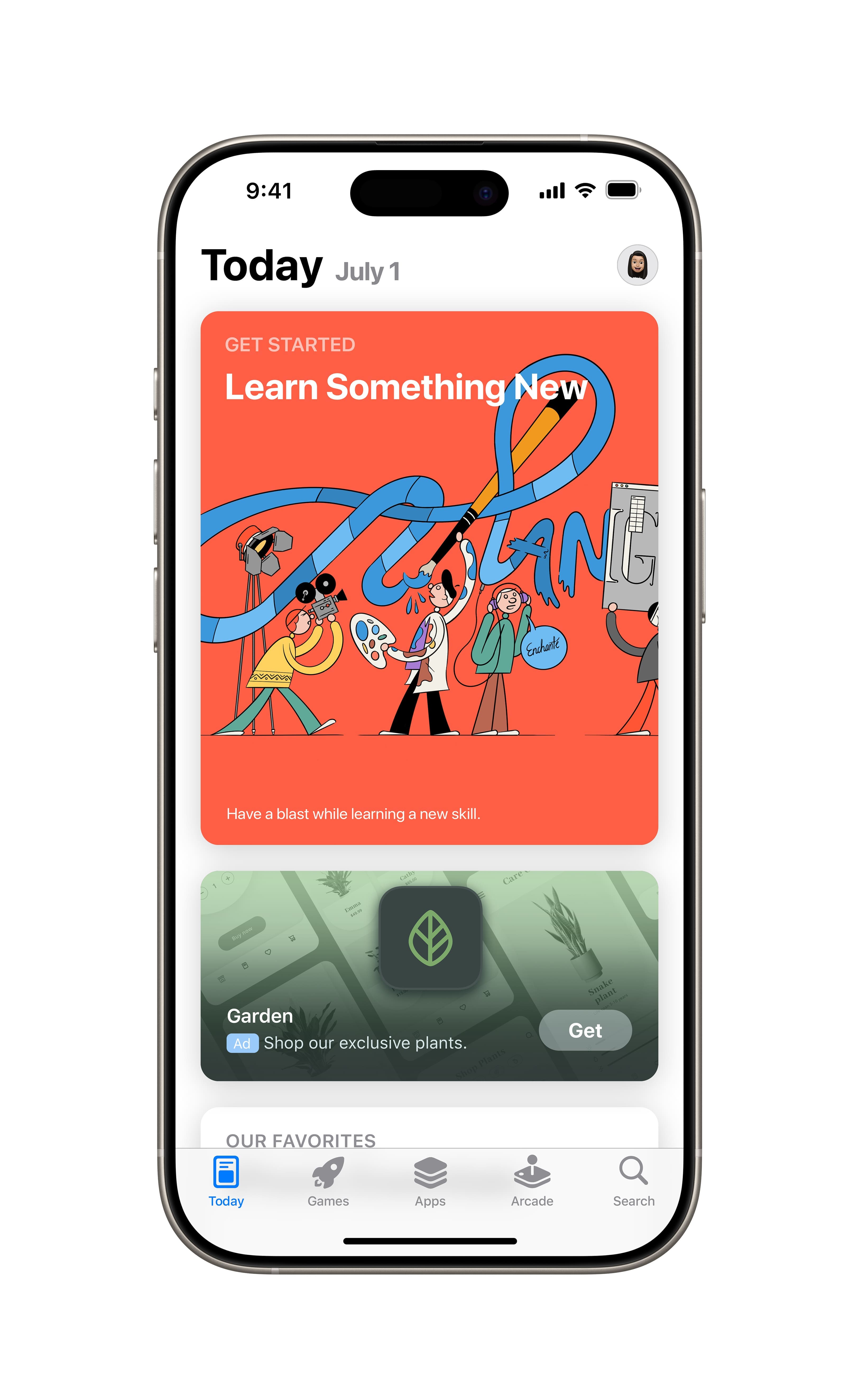 custom product pages for today tab ads