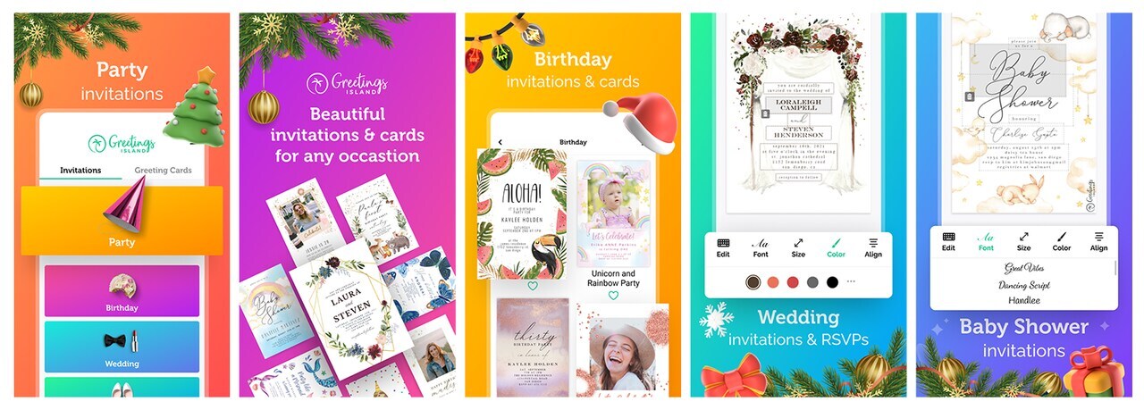 greetings island default product pages