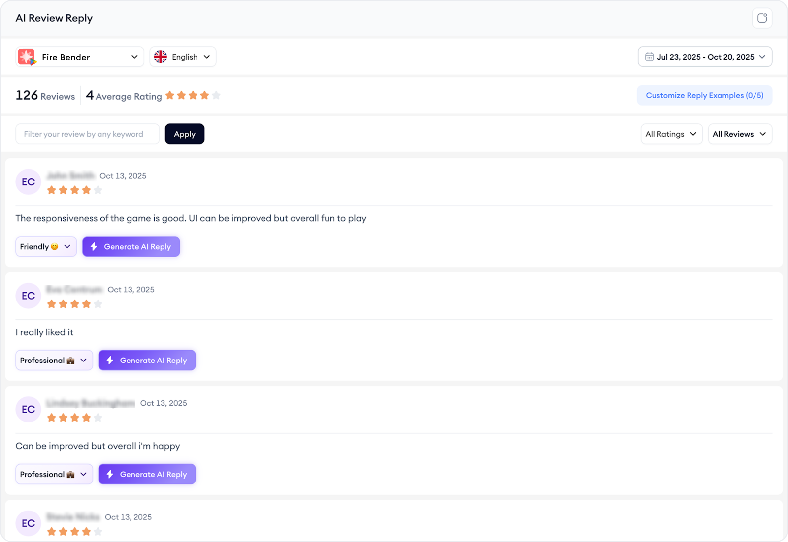 ai review reply dashboard